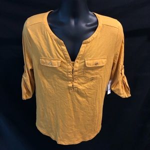 Soho New York & company jeans yellow top size M
